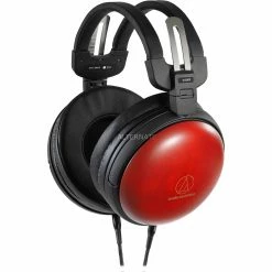 Audio Technica ATH-AWAS/F, Kopfhörer (schwarz/rot, Klinke)