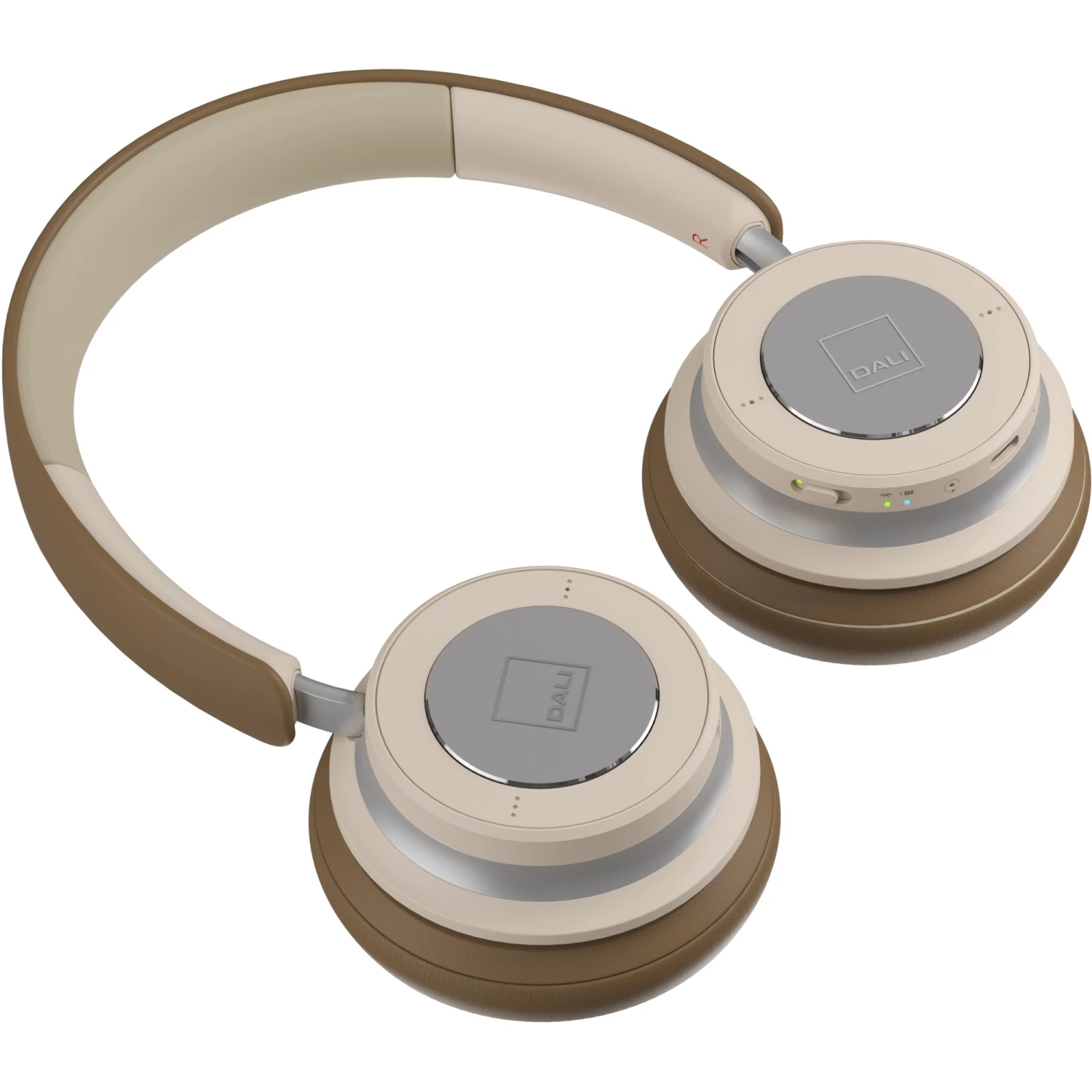 DALI IO-4, Kopfhörer (braun/weiß, Bluetooth, Klinke, USB-C) – Bild 4