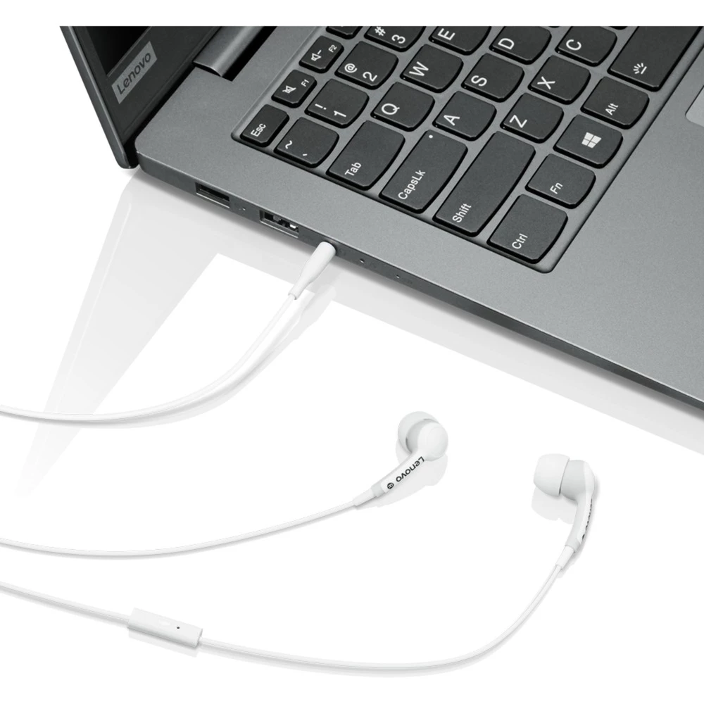 Lenovo 100, Kopfhörer (weiß, 3,5 Mm Klinke) – Bild 4
