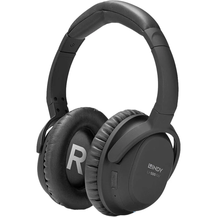 Lindy LH500XW, Kopfhörer (schwarz, Bluetooth, Klinke)