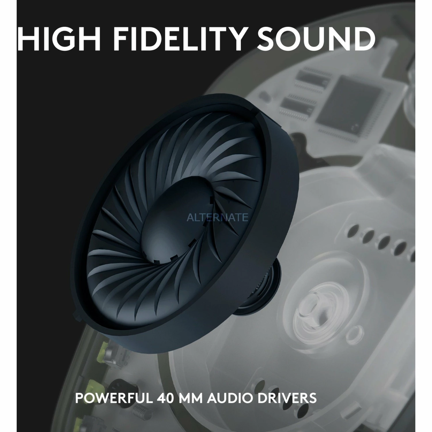 Gaming Headsets Logitech G435 LIGHTSPEED, Gaming-Headset (schwarz, USB-C, Bluetooth) – Bild 4