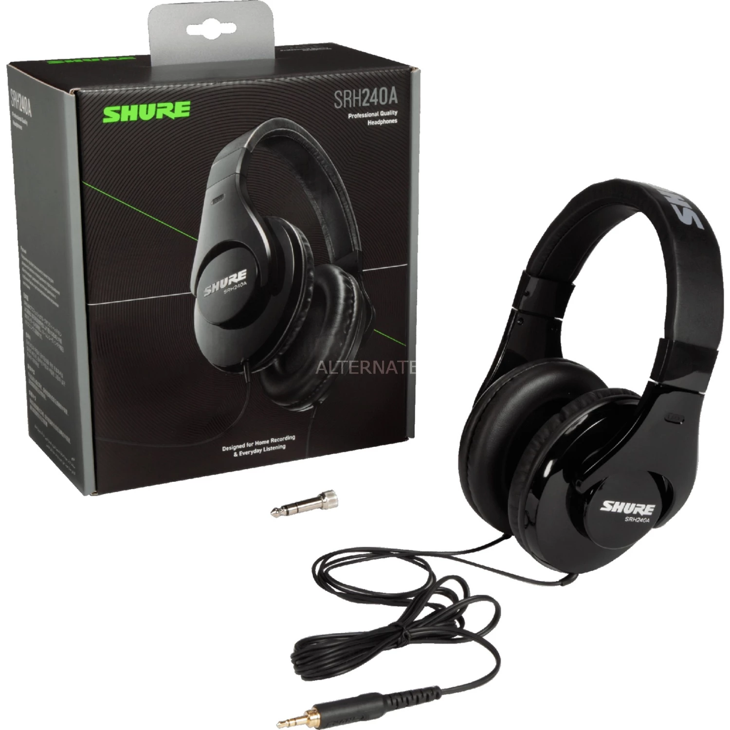 SHURE SRH240A, Kopfhörer (schwarz, 3,5 Mm Klinke) – Bild 6