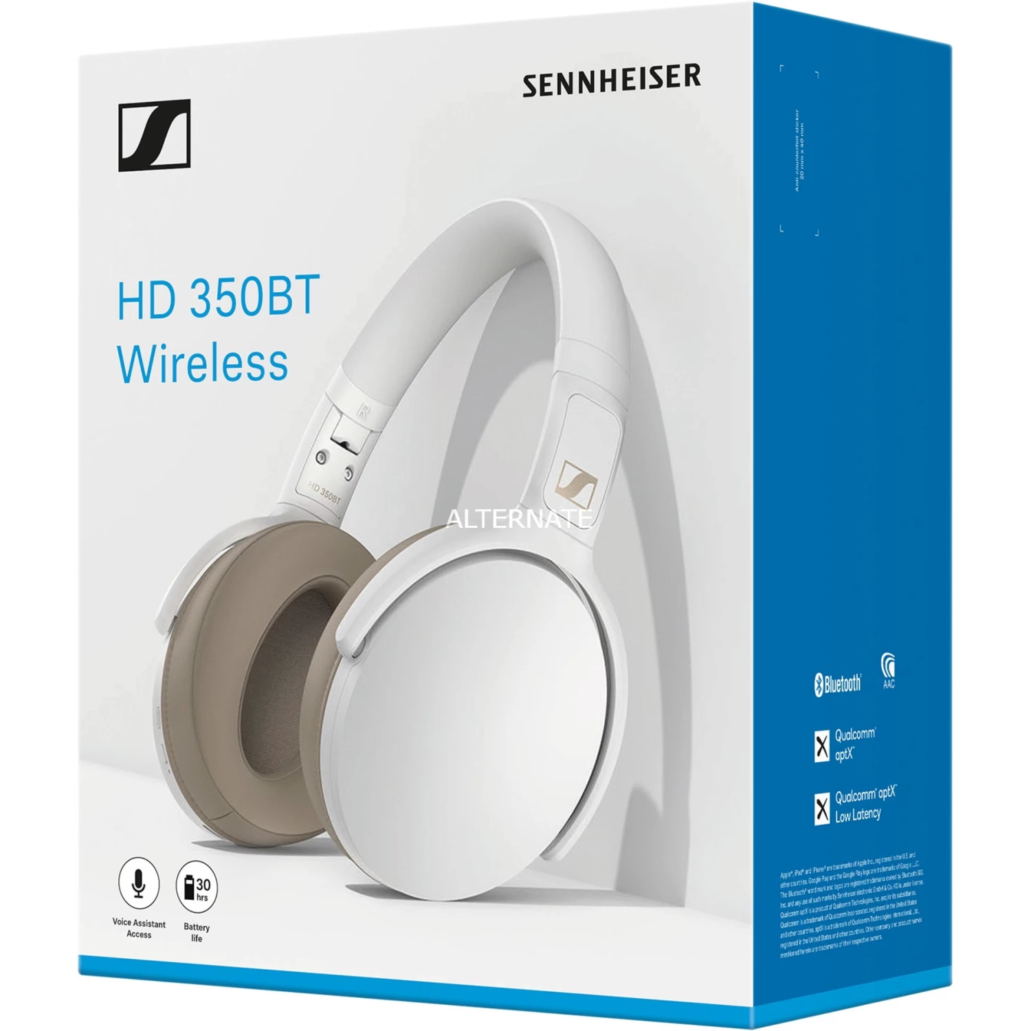 Kopfhörer Sennheiser HD 350BT, Headset (weiß) – Bild 5